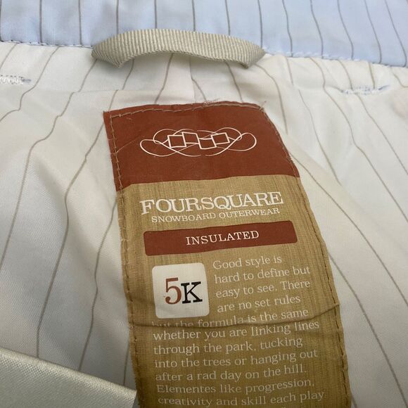 Foursquare Winter Snow Ski Snowboard Pants Women’s Powder Blue Size L pockets - Picture 5 of 13